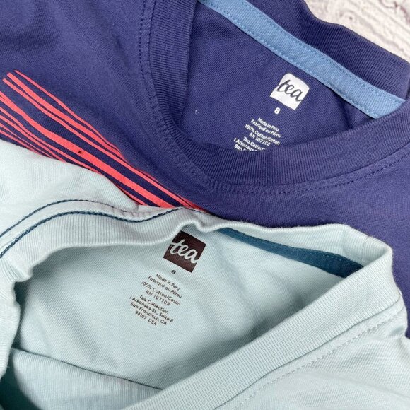 Tea Collection Kantha Koi Fish / Rainbow + Sharks Graphic Tee Bundle Size 8 - Picture 6 of 8